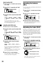 Предварительный просмотр 20 страницы Sony CDX-C9500 Operating Instructions Manual