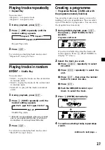 Предварительный просмотр 27 страницы Sony CDX-C9500 Operating Instructions Manual