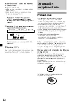 Предварительный просмотр 70 страницы Sony CDX-C9500 Operating Instructions Manual