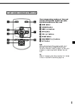 Предварительный просмотр 5 страницы Sony CDX-CA400 - Compact Disc Changer System Operating Instructions Manual