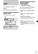 Предварительный просмотр 11 страницы Sony CDX-CA400 - Compact Disc Changer System Operating Instructions Manual