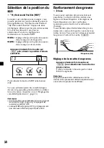 Предварительный просмотр 32 страницы Sony CDX-CA400 - Compact Disc Changer System Operating Instructions Manual