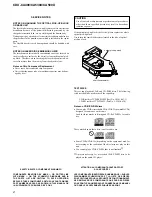 Preview for 2 page of Sony CDX-CA400 - Compact Disc Changer System Service Manual