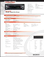 Предварительный просмотр 1 страницы Sony CDX-CA400 - Compact Disc Changer System Specifications