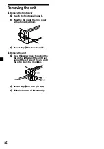 Предварительный просмотр 16 страницы Sony CDX-CA530X Operating Instructions Manual