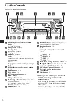 Preview for 4 page of Sony CDX-CA540X Manual