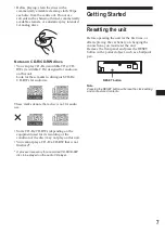 Preview for 7 page of Sony CDX-CA540X Manual