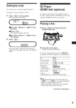 Preview for 9 page of Sony CDX-CA540X Manual