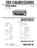 Sony CDX-CA540X Service Manual предпросмотр