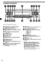 Предварительный просмотр 4 страницы Sony CDX-CA600 Operating Instructions Manual