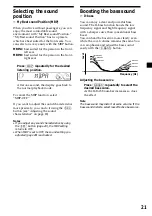 Предварительный просмотр 21 страницы Sony CDX-CA600 Operating Instructions Manual