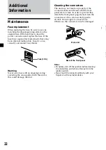 Предварительный просмотр 22 страницы Sony CDX-CA600 Operating Instructions Manual