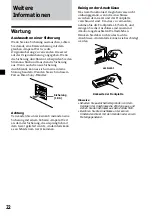 Предварительный просмотр 48 страницы Sony CDX-CA600 Operating Instructions Manual