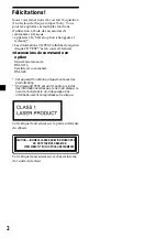 Предварительный просмотр 54 страницы Sony CDX-CA600 Operating Instructions Manual