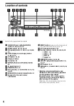 Предварительный просмотр 4 страницы Sony CDX-CA600X Operating Instructions Manual