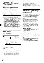 Preview for 10 page of Sony CDX-CA600X Operating Instructions Manual