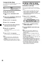 Preview for 12 page of Sony CDX-CA600X Operating Instructions Manual