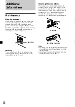 Preview for 22 page of Sony CDX-CA600X Operating Instructions Manual