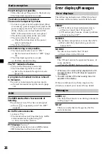 Preview for 26 page of Sony CDX-CA600X Operating Instructions Manual