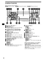 Предварительный просмотр 4 страницы Sony CDX-CA650 Operating Instructions Manual