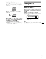 Предварительный просмотр 7 страницы Sony CDX-CA650 Operating Instructions Manual