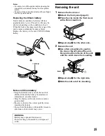 Предварительный просмотр 25 страницы Sony CDX-CA650 Operating Instructions Manual