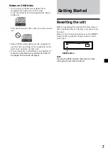 Предварительный просмотр 7 страницы Sony CDX-CA650FP Operating Instructions Manual