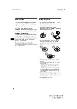 Preview for 6 page of Sony CDX-CA700 Operating Instructions Manual