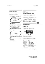 Preview for 9 page of Sony CDX-CA700 Operating Instructions Manual