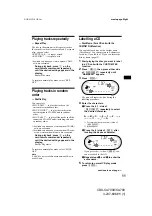 Preview for 11 page of Sony CDX-CA700 Operating Instructions Manual