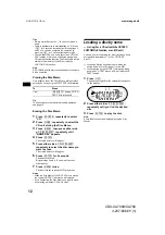 Preview for 12 page of Sony CDX-CA700 Operating Instructions Manual