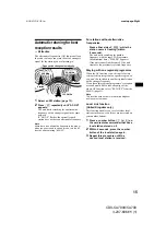 Preview for 15 page of Sony CDX-CA700 Operating Instructions Manual