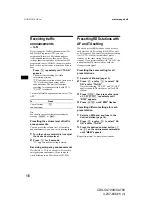 Preview for 16 page of Sony CDX-CA700 Operating Instructions Manual