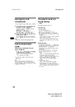 Preview for 20 page of Sony CDX-CA700 Operating Instructions Manual