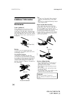 Preview for 24 page of Sony CDX-CA700 Operating Instructions Manual