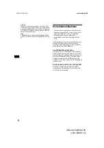 Preview for 34 page of Sony CDX-CA700 Operating Instructions Manual