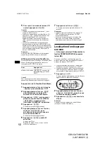 Preview for 70 page of Sony CDX-CA700 Operating Instructions Manual