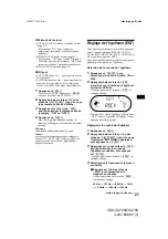 Preview for 79 page of Sony CDX-CA700 Operating Instructions Manual