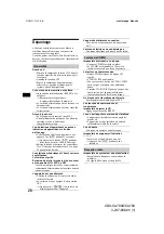 Preview for 86 page of Sony CDX-CA700 Operating Instructions Manual