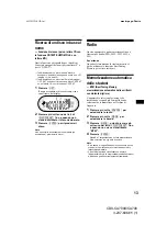 Preview for 101 page of Sony CDX-CA700 Operating Instructions Manual