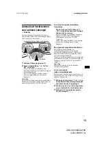 Preview for 133 page of Sony CDX-CA700 Operating Instructions Manual