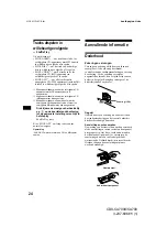 Preview for 142 page of Sony CDX-CA700 Operating Instructions Manual