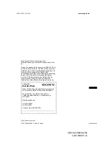 Preview for 148 page of Sony CDX-CA700 Operating Instructions Manual