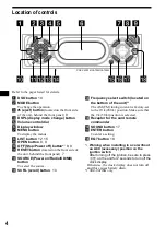 Preview for 4 page of Sony CDX-CA700X Installation/Connection Operating Instructions Manual