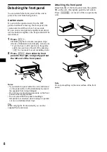 Preview for 8 page of Sony CDX-CA700X Installation/Connection Operating Instructions Manual