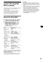 Preview for 47 page of Sony CDX-CA700X Installation/Connection Operating Instructions Manual