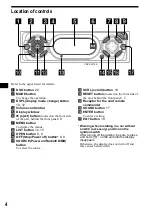 Предварительный просмотр 4 страницы Sony CDX-CA710X Addendum to Operating Instructions Manual