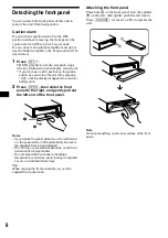 Предварительный просмотр 8 страницы Sony CDX-CA710X Addendum to Operating Instructions Manual