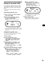 Предварительный просмотр 19 страницы Sony CDX-CA710X Addendum to Operating Instructions Manual