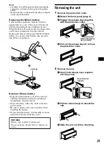 Предварительный просмотр 21 страницы Sony CDX-CA710X Addendum to Operating Instructions Manual